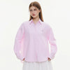 Satin Stripe Tapered Long Sleeve Shirt