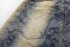 Bold Paisley Pattern Easy Cut Denim