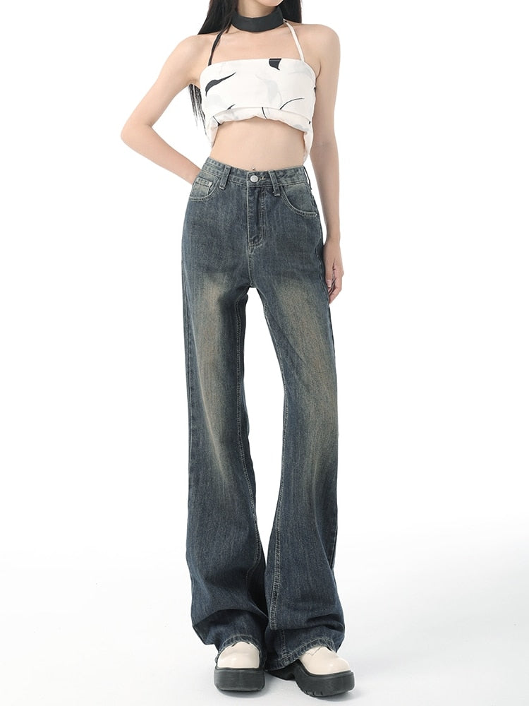 Retro Flare High-Rise Denim