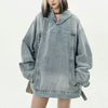 Casual Classic Faded Denim Sweatshirt