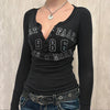 New-Millennium Rockstar Revival Henley T-Shirt