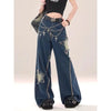 2000s Faded Stellar Patch Bell Denim