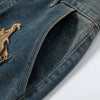 Stargazer Patch Denim Shorts