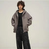 Stand Collar Punk Stitch Boxy Top