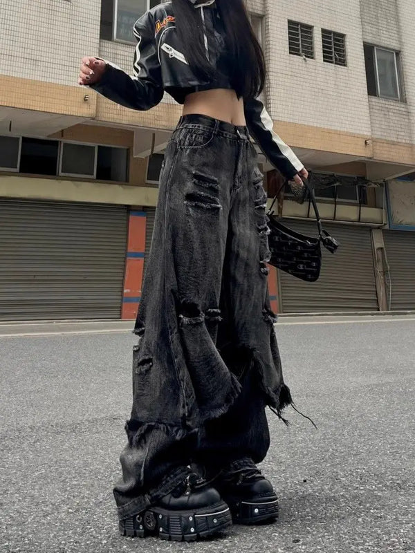 Heritage Metro Sleek Waif Torn Denim alternatif görünüm
