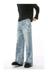 Essential Hand-Painted Scrawl Denim