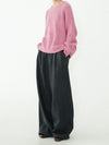 Chic Gray Wide-Leg