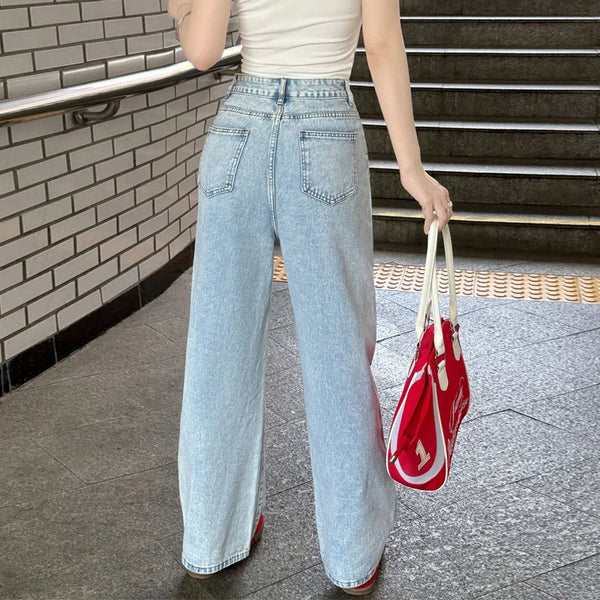 Seoul Style Heritage Stitched High-Rise Denim alternatif görünüm