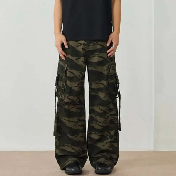 Woodland Military Print Street Pants