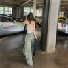 Heritage Western Style Low Rise Torn Denim