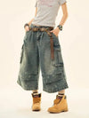 Heritage Worn Blue Denim Shorts
