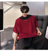 Versatile Chic Color Contrast Short Sleeve T-Shirt