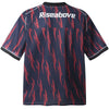 Ventilated Circa-2000 Big-Silhouette Designed Stamped Checkered-Flag T-Shirt