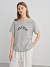 Polished Letter Print Round Neck T-Shirt