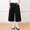 Shadow Drop Baggy Denim Shorts