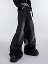 Metro Red Mosaic Relaxed Bell Leg Denim