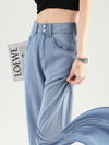 Women Comfort Thin Summer Style High-Rise Denim