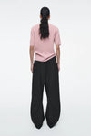 Women Pink Ethereal Spring Everyday Knit T-Shirt