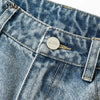 Chic Relaxed Bell Leg Denim