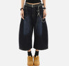 Timeless Casual Relaxed Plain Tone Denim Shorts