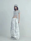 Knit Print Paratrooper Trousers