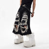 Heritage Western Style Worn Out Denim Shorts