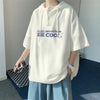 Ice-Cap On-Point Drop-Shoulder Hip Hop Hooded T-Shirt
