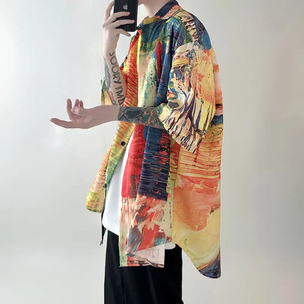Fresh Color Cool Casual Button-Down alternatif görünüm