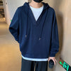 Relaxed Solid V-Neck Sweatshirt