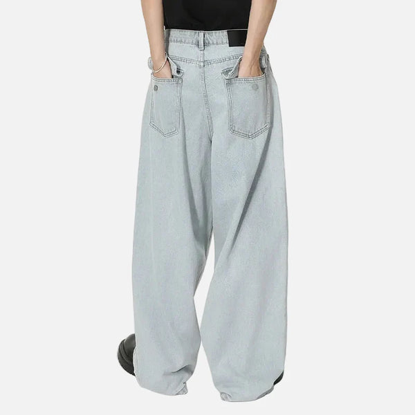Metro Light Blue Rinse Bell Leg Denim alternatif görünüm