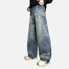 Heritage Moustache Effect Faded Denim