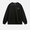 Y2K Bisiklet Yaka Sweatshirt, stil görünüm — Navra Wear