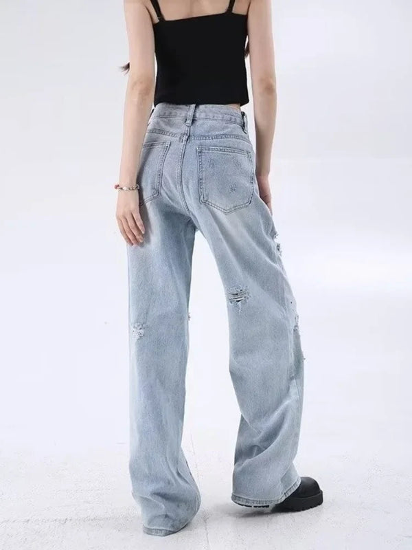 Heritage Rinse Blue Graphic Relaxed Denim alternatif görünüm
