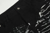 İspanyol Paça Yıldız Baskılı Jean Pantolon, stil görünüm — Navra Wear