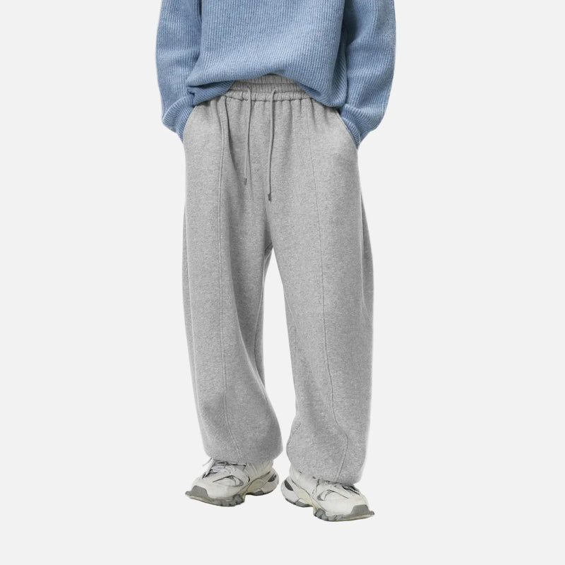 Wide Leg Mozaik Desenli Jogger, önden görünüm — Navra Wear