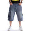 Multi-pocket Rinse Denim Shorts