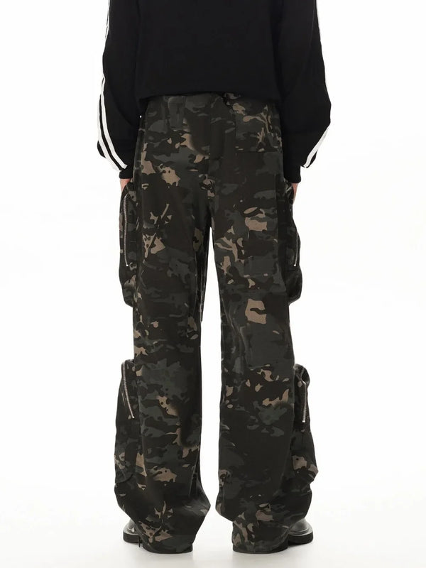 Tactical Multi-Pocket Camo Trousers alternatif görünüm