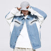 Graphic Washed Denim Jacket