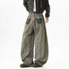 Western Style Stellar Printing Dirty Dying Denim