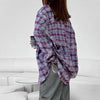 Contrast Comfort Easy Womens Blouse