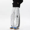 Wide Leg Batik Desenli Jogger, arka görünüm — Navra Wear