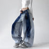 Chic Ombre Seoul Style Bell Leg Denim