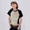 Urban-Edge Classic Epoch Faded Era Hallyu Style Slim Spliced T-Shirt