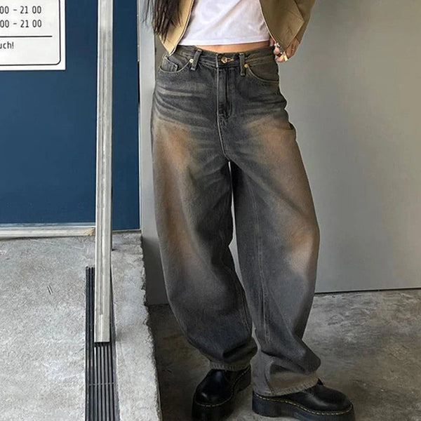 Ombre Color Low Waist Classic Denim alternatif görünüm