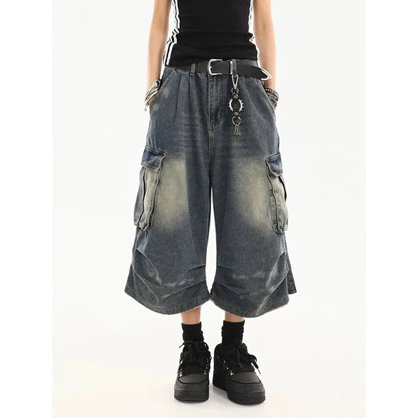Heritage Rinse Field Denim Shorts alternatif görünüm