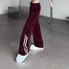 Bol Kesim Çizgili Jogger, arka görünüm — Navra Wear
