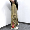 Flame Print Batik Street Pants