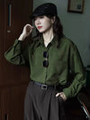 Sage K-Style Elegant Long Casual Top