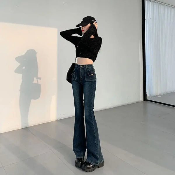 Slimming Classic High-Rise Bell Classic Denim