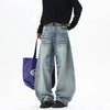 Seoul Style Washing Moustache Effect Denim